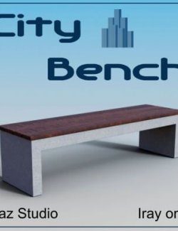 City Bench for DAZ Studio