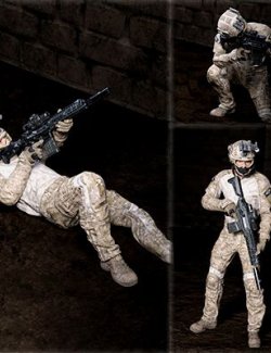 CC Navy SEAL Combat 2 Poses for NGR - G8M, G8F and G9