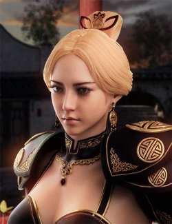Dreadwyrm Regalia Eastern Fantasy Hair for Genesis 8, 8.1 and 9