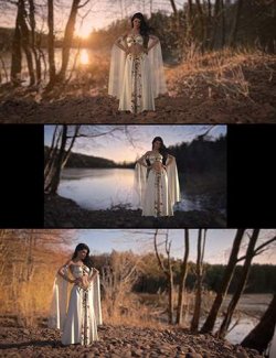 Quick 2.5D Scenes- Lake- Last Light