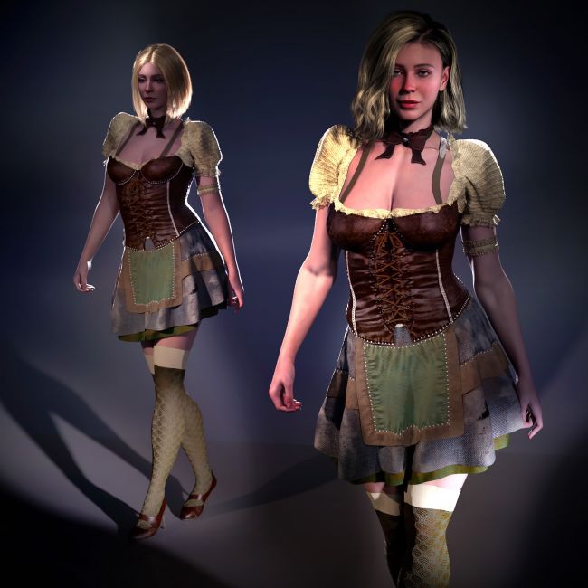 Click here to see preview images for "Tavern Maid Dirndl for Genesis 8.1 Female and Genesis 9" Tavern Maid Dirndl for Genesis 8.1 Female and Genesis 9
