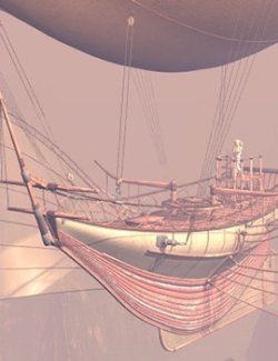 Real Wind Zeppelin for Daz Studio