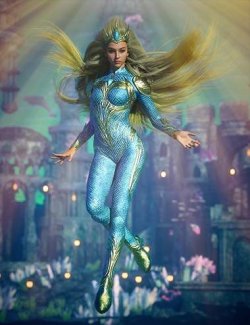 BW Sea Queen Outfit For Genesis 9