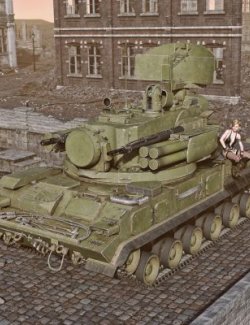 2S6 Tunguska Anti-Aircraft Vehicle IFV wt for DAZ3D