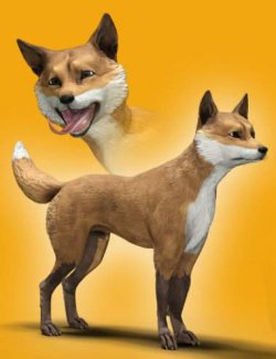 DA Kitsune Fox for Daz Dog 8