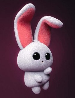 HT Easter Furry Bunny Rigged with Poses for Genesis 9 & Hanako 9