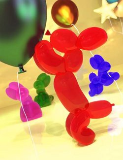 FF's Flexile Fun Poses for Balloon Dog