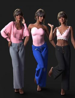 dForce Casual Jeans Set for Genesis 9
