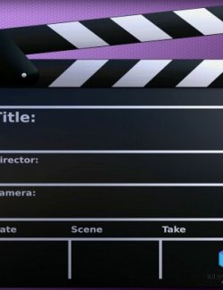 Movie Clapper Board (Rigged)