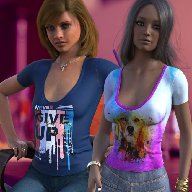 Click here to see preview images for "DA-StreetStyle for dForce Basics V Neck Tee G8FG8.1F G9 by Sveva" DA-StreetStyle for dForce Basics V Neck Tee G8FG8.1F G9 by Sveva