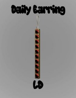 Daily Earrings LD for Genesis 9