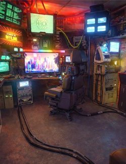 Geek Cave for Daz Studio