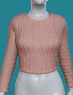 R3D Casual Sweater Short for Genesis 8 Female daz 3d Free