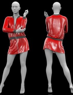 Skirt with a Zipper Leather Windbreaker with a Zipper for G9