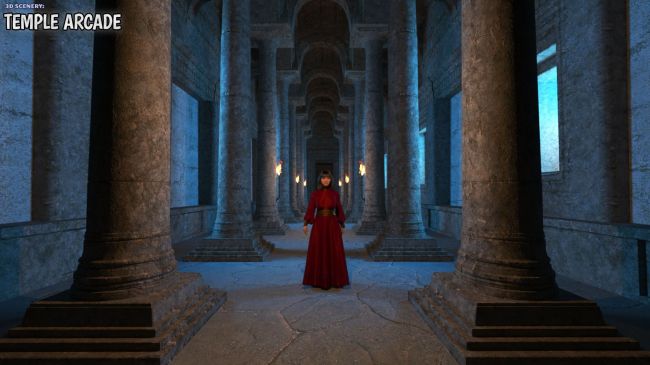 Click here to see preview images for "3D Scenery: Temple Arcade" 3D Scenery: Temple Arcade