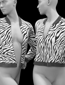 Windbreaker with a Zipper Close & Open Zebra for G9