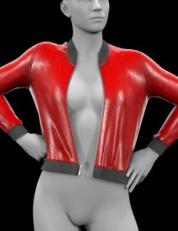 Windbreaker with a Zipper Open Leather for G9