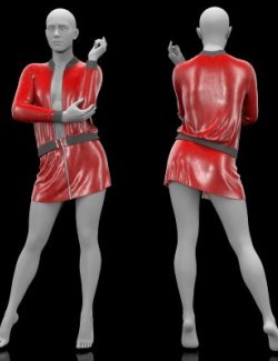 Skirt with a Zipper Leather Windbreaker Open for G9