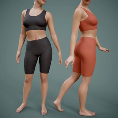 Click here to see preview images for "Cycling Shorts Top for Genesis 9" Cycling Shorts Top for Genesis 9