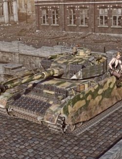 Panzer 4H Tank Wt for DAZ3D