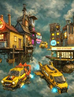 DieselPunk World - Set 1 for Daz Studio