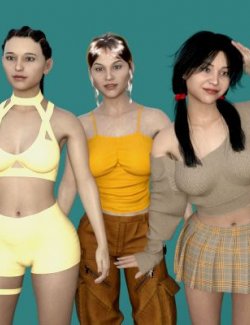 Superrumy 3 Characters Bundle for Genesis 8 Female Vol. 11