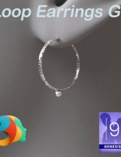 Loop Earrings for Genesis 9