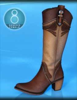 Western Honey Boots for G8F