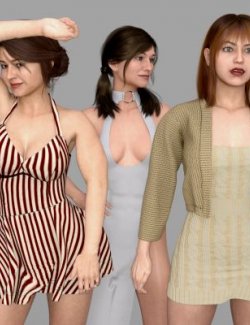 Characters Bundle for Genesis 8 Female by Holykinderjoy