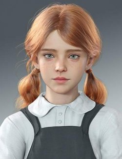 dForce Simple Ponytail Hair for Genesis 9