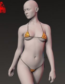 Add-ons - dForce String Bikini for Genesis 9 Feminine