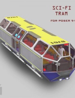 Sci-Fi Tram for Poser
