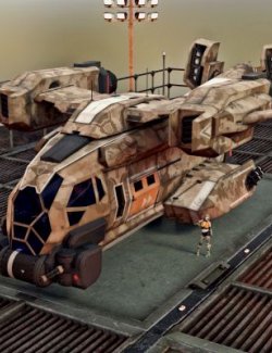 Razorback VTOL Plane CODAW for Daz3D