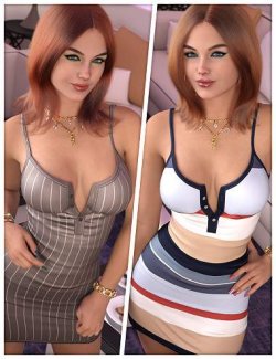 Fashionable Textures for dForce SU Spicy Girl Dress
