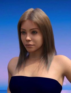 ATG Straight Silky Long Hair for Genesis 9