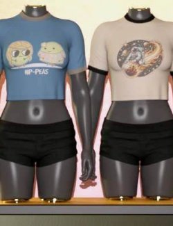 3DL Weekend for Everyday Raglan Crop G8F-G9