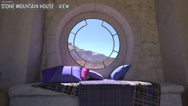 Click here to see preview images for "3D Scenery: Mountain Stone House: View" 3D Scenery: Mountain Stone House: View