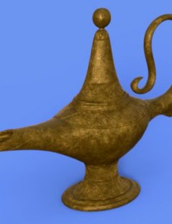 The Magic Lamp Prop for DAZ Studio