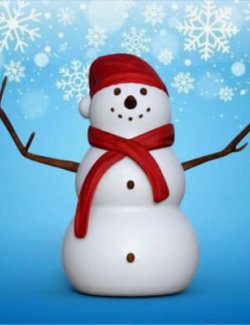 Snowman Prop for DAZ Studio