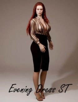 Evening Dress ST for Genesis 9