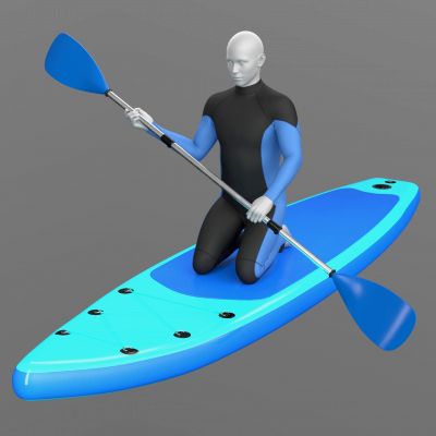 Click here to see preview images for "Wetsuit SUP Board and Poses G9" Wetsuit SUP Board and Poses G9