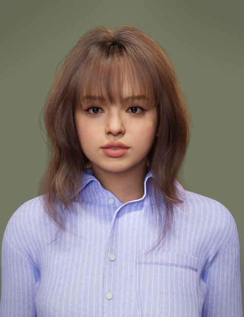 dForce Scattered Hringe Short Hair for Genesis 9
