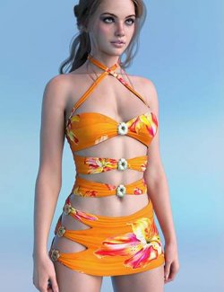 X-Fashion Shine in Bloom Dress for Genesis 9 Feminine