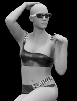 Sunglasses Retro Tris and One-Shoulder Swimsuit for G9