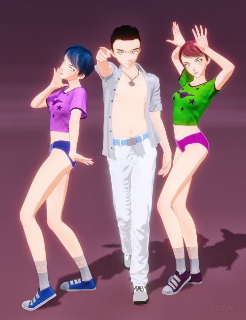 Click here to see preview images for "K-Pop Poses For Genesis 9 Anime" K-Pop Poses For Genesis 9 Anime