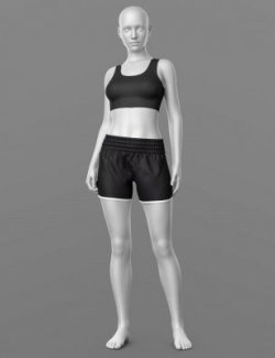 Shorts 03v and Top 08v G8 Female