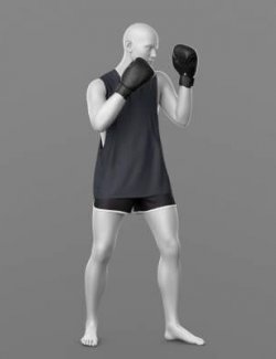 Shorts Tank Top Boxing Gloves and Poses G9
