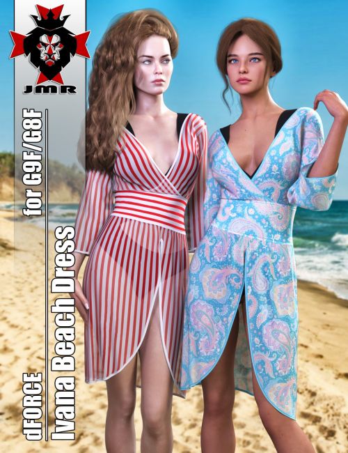 Click here to see preview images for "JMR dForce Ivana Beach Dress for G9F and G8F" JMR dForce Ivana Beach Dress for G9F and G8F