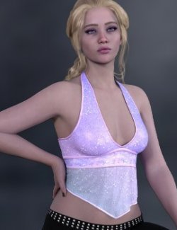 dforce- Ruffle Halter Top- Genesis 9
