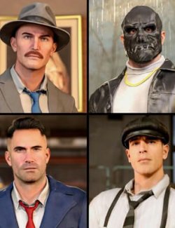 Mobsters Suit Collection for Genesis 8 and 9 Male